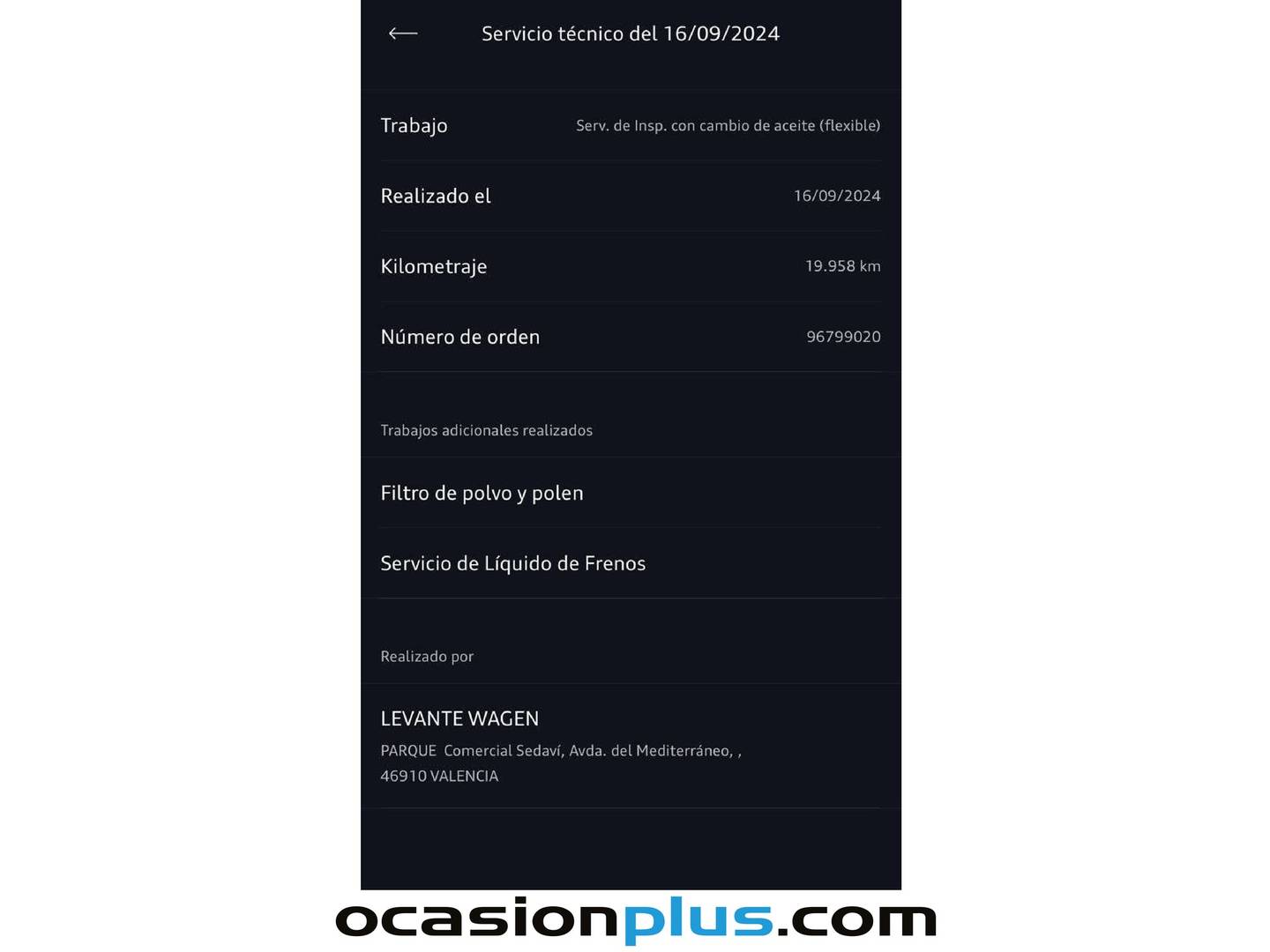 Foto del mantenimiento del Audi A3 Audi A3 Sedan S line 35 TDI (150 CV) S tronic