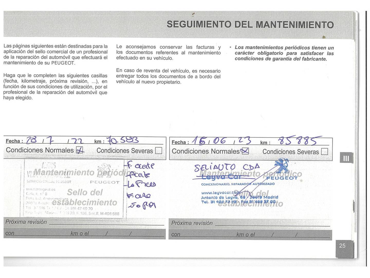 Foto del mantenimiento del Peugeot 3008 Peugeot 3008 1.5L BlueHDi (130CV) S&S Crossway