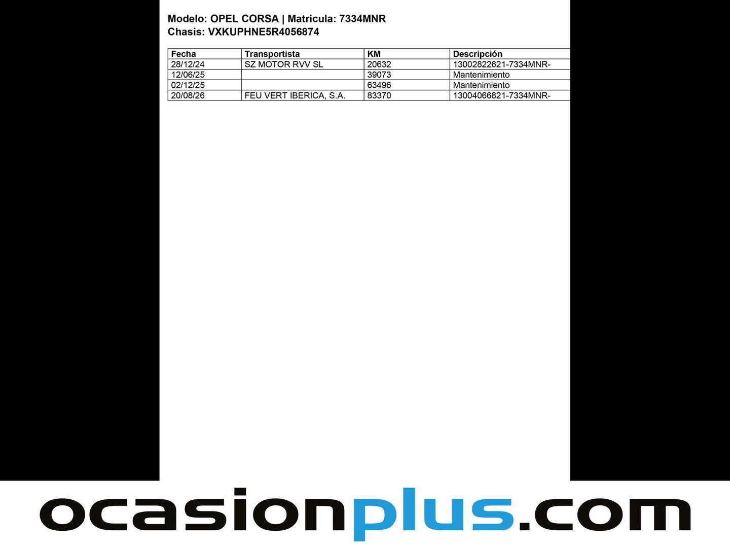 Foto del mantenimiento del Opel Corsa Opel Corsa 1.2 T XHL GS (100 CV)