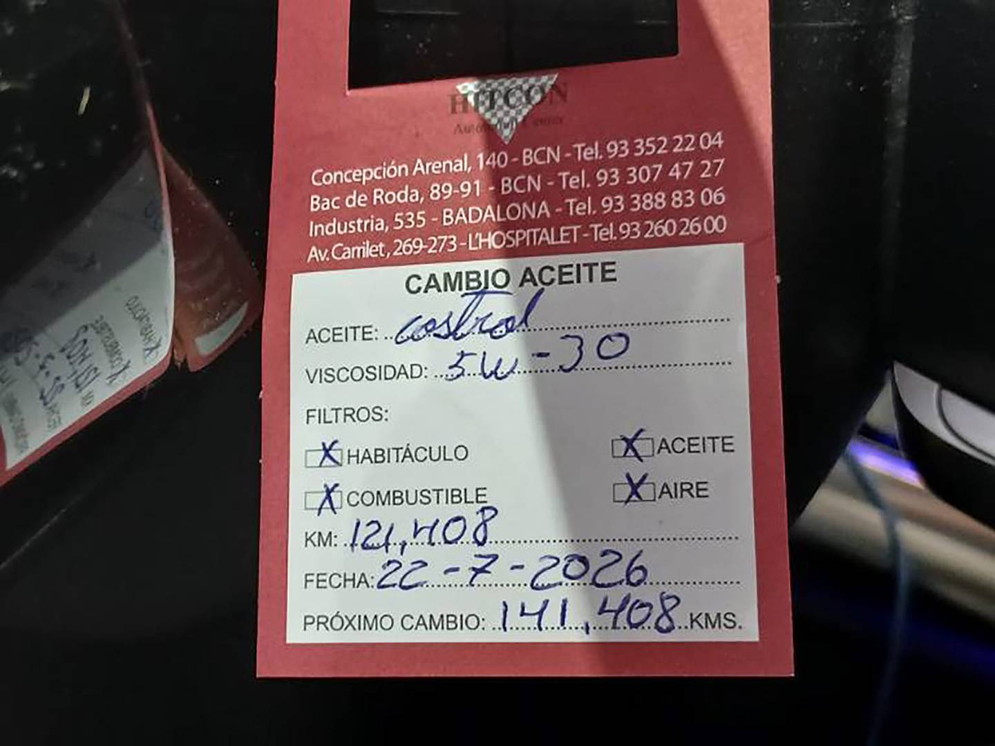 Foto del mantenimiento del Mercedes Clase B Mercedes Clase B 200 d (150 CV) Pack AMG