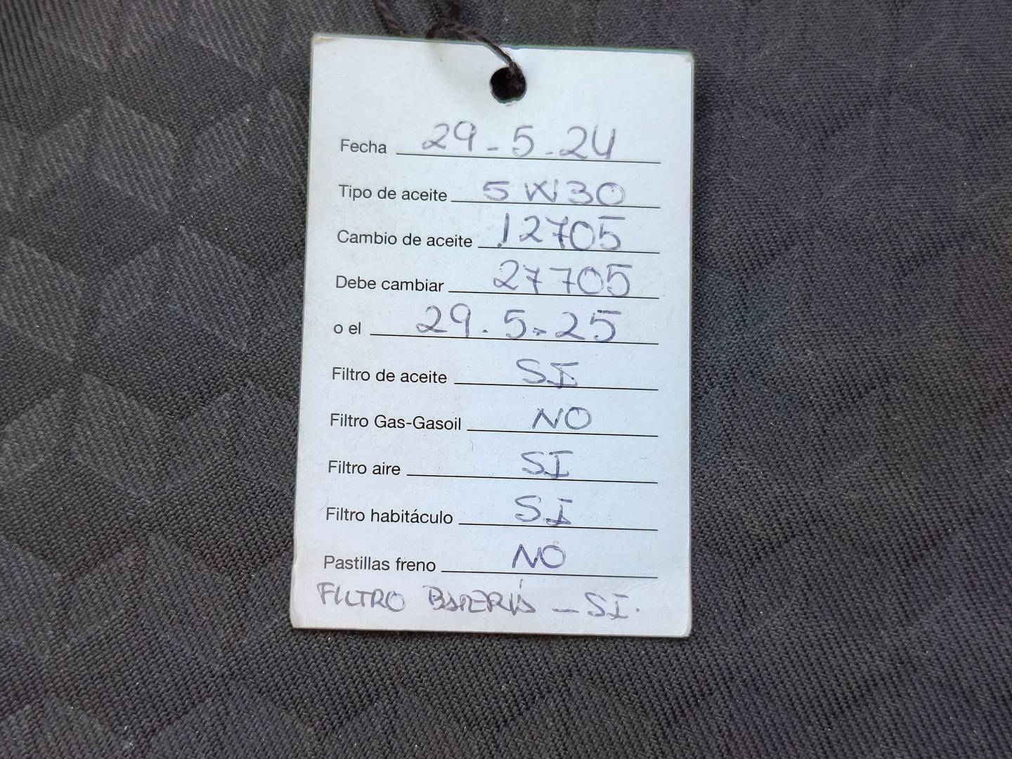 Foto del mantenimiento del Toyota Yaris Toyota Yaris 120H Active Tech (116 CV)