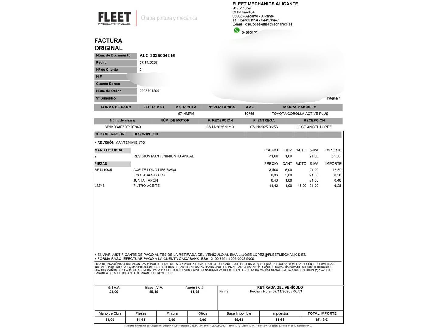 Foto Toyota Corolla Toyota Corolla 140H Active Plus (140 CV)