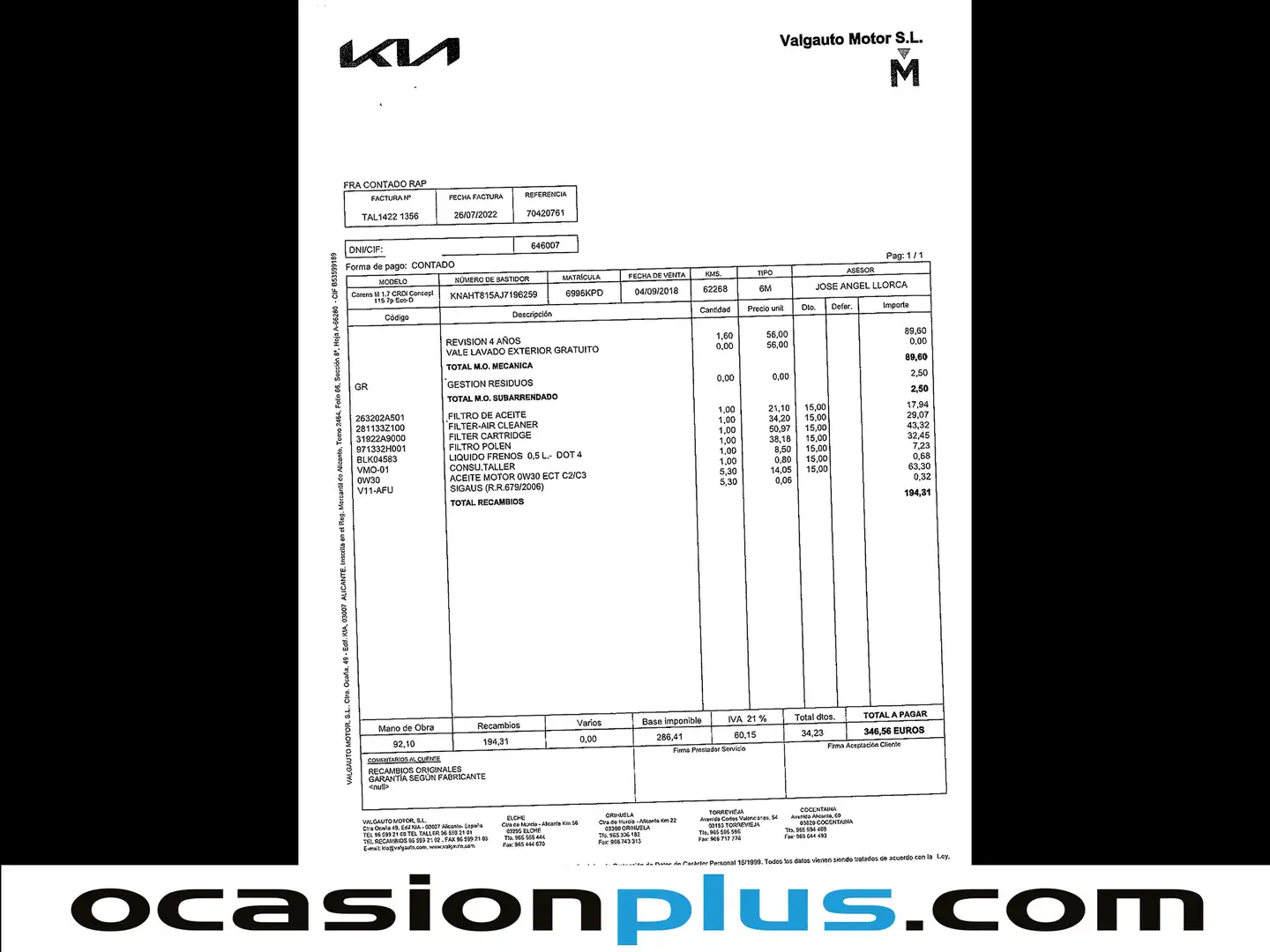 Foto KIA Carens Kia Carens 1.7 CRDi VGT Concept Eco-Dynamics (115 CV) 7 Plazas