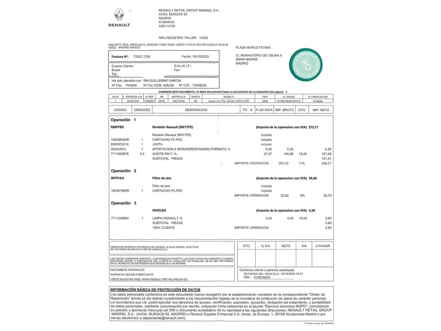 Foto Renault Scénic Renault Scenic Zen TCe (140 CV) GPF
