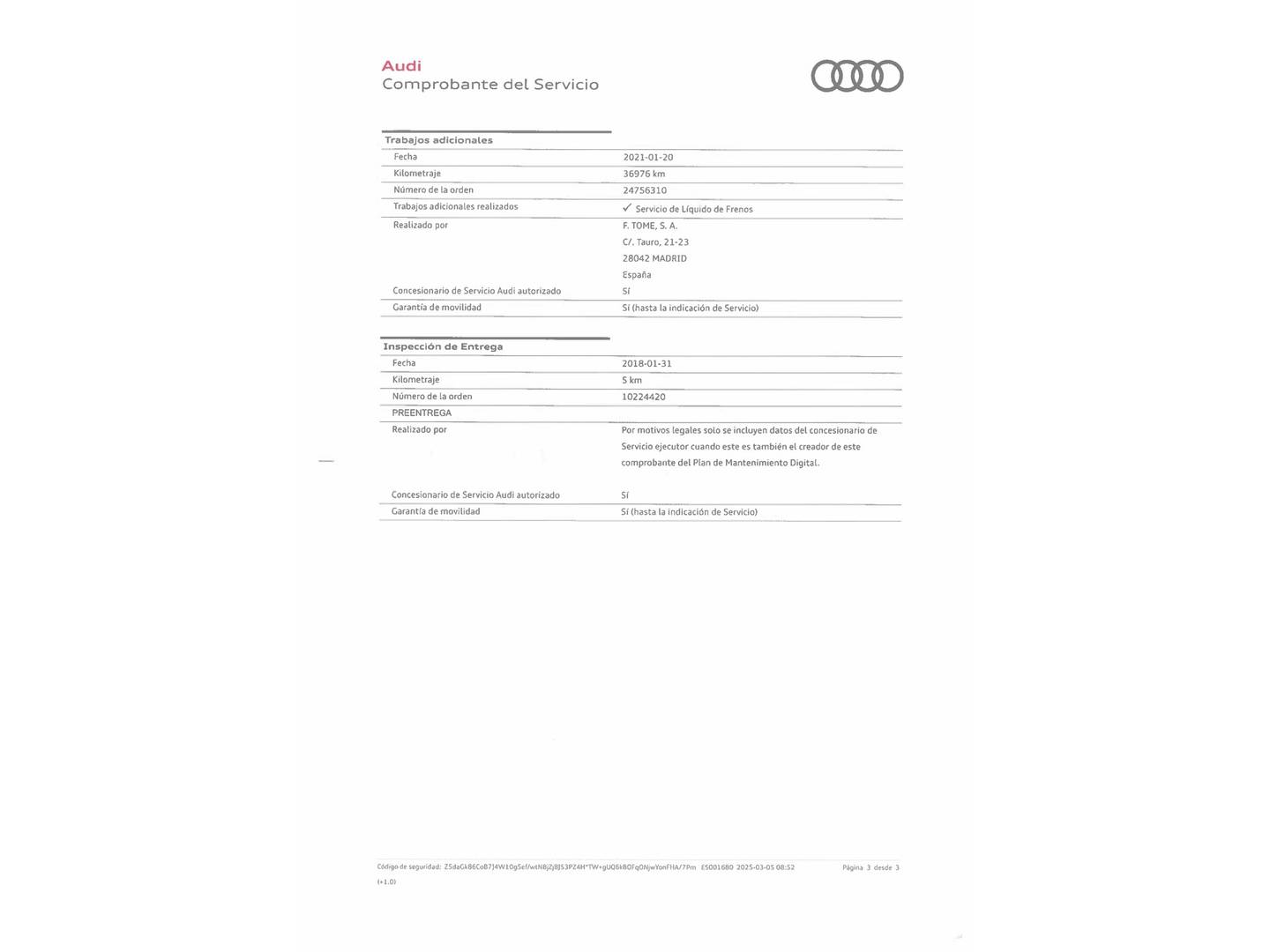 Foto del mantenimiento del Audi Q5 Audi Q5 Design 2.0 TDI quattro (190 CV) S tronic