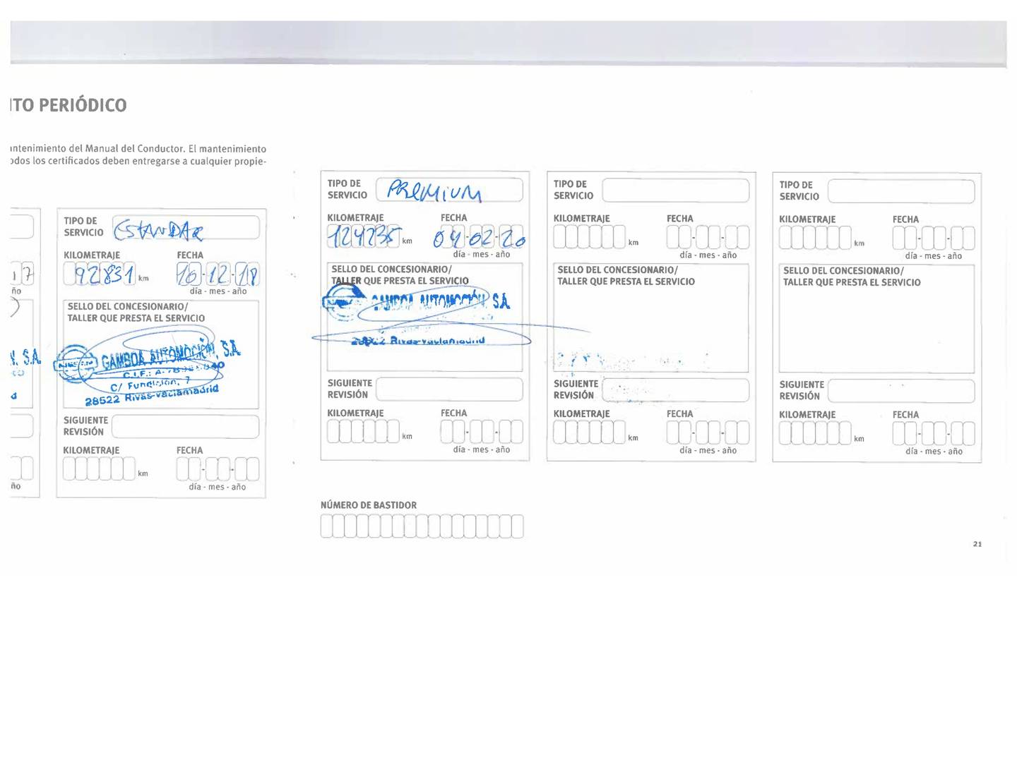 Foto del mantenimiento del Nissan X-TRAIL Nissan X-Trail dCi 130 Acenta 4x2 (130 CV)