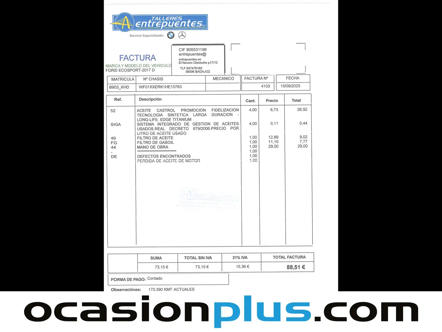 Foto Ford EcoSport Ford EcoSport 1.5 TDCi S&S ST Line (100 CV)