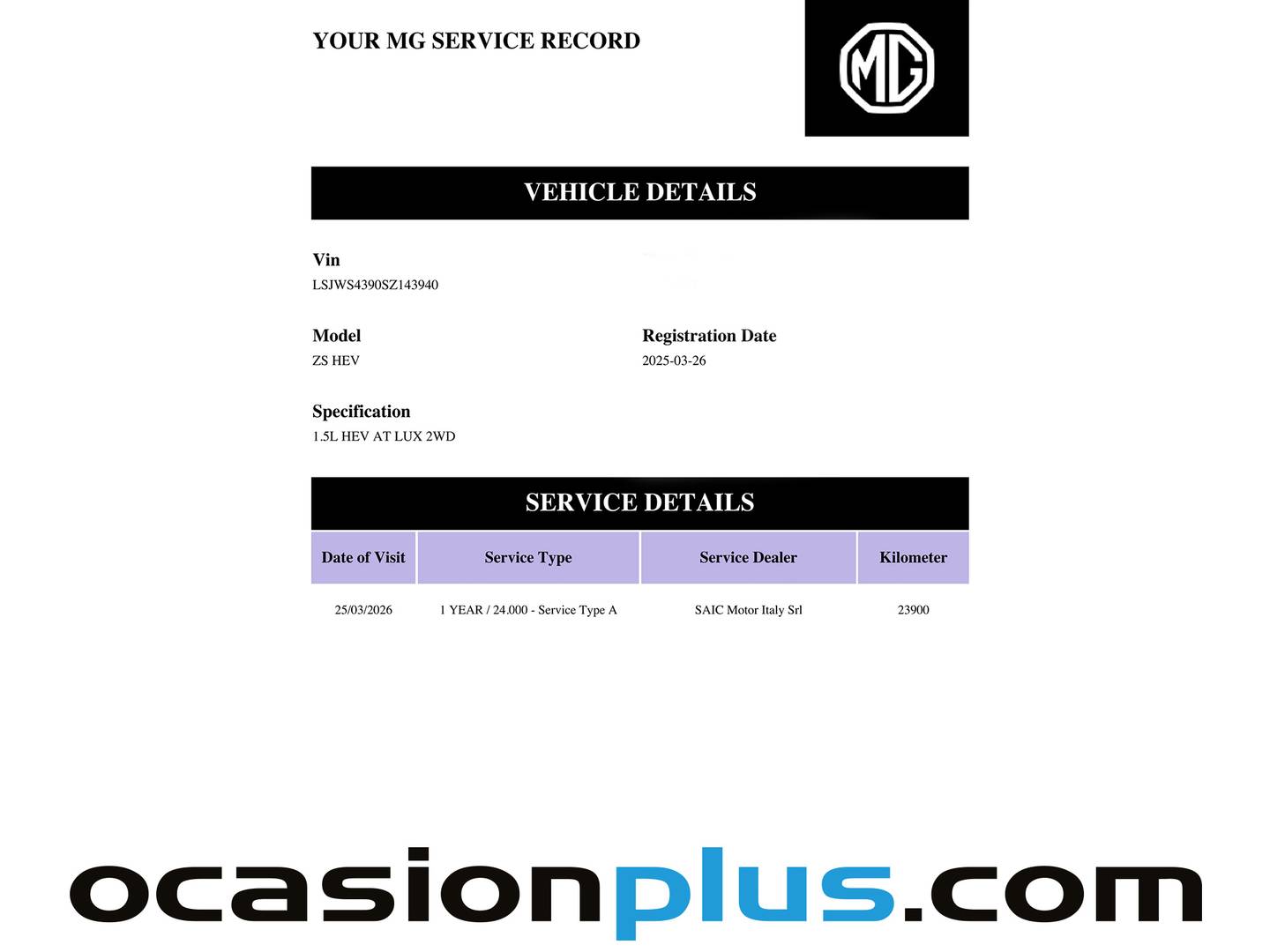 MG ZS MG ZS 1.5 Hybrid+ Luxury (197 CV) 2025