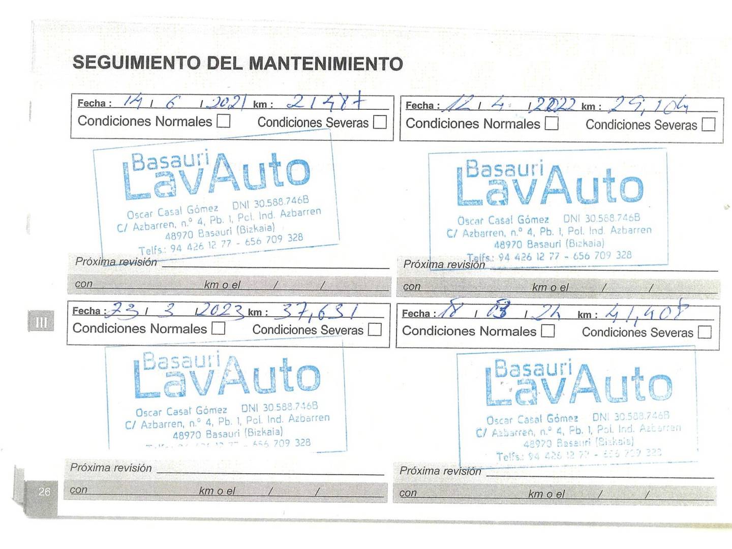 Foto del mantenimiento del Peugeot 3008 Peugeot 3008 BlueHDI 130 S&S GT Line (130 CV)