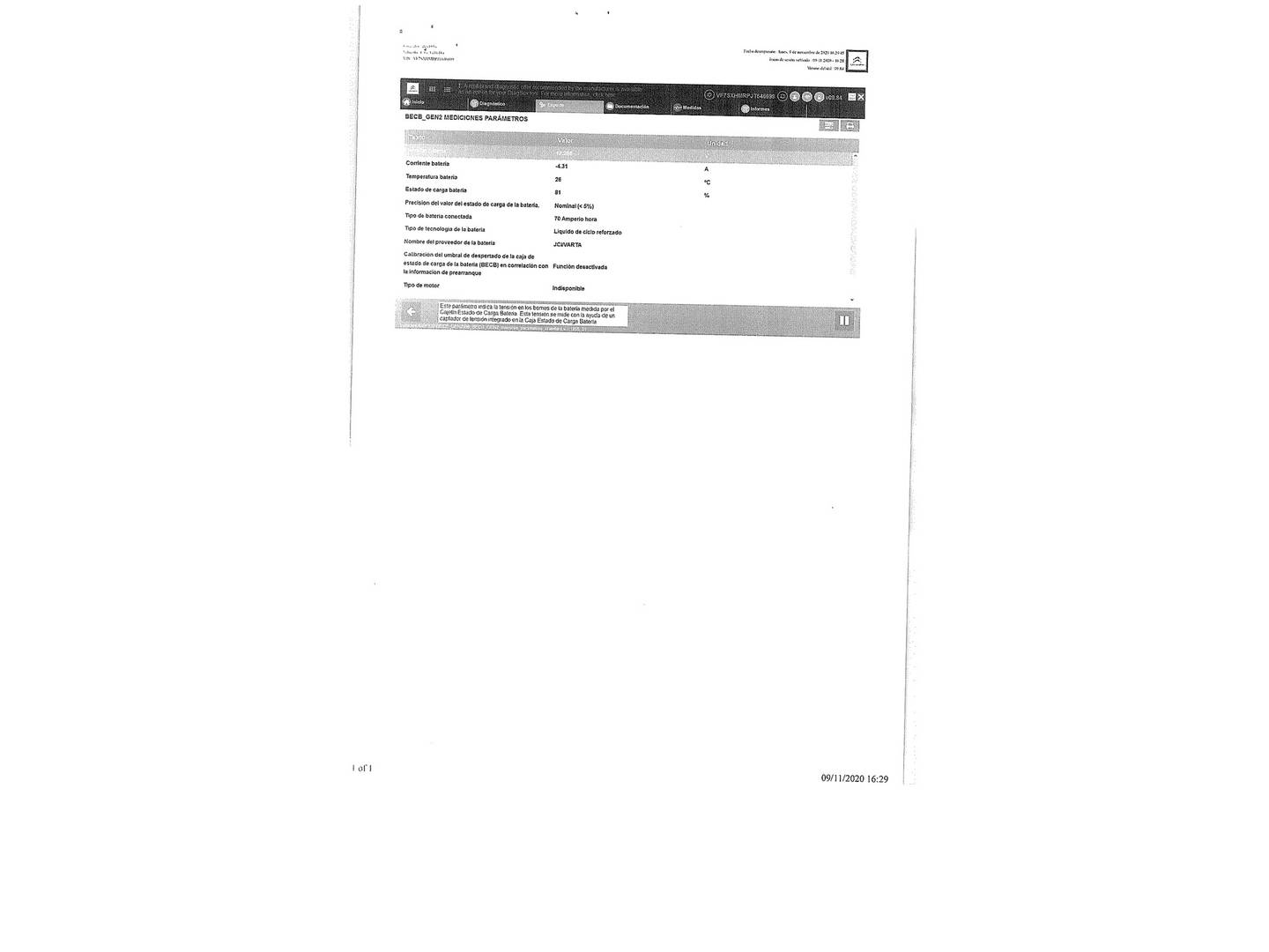 Foto del mantenimiento del Citroën C3 Citroën C3 PureTech 82 Feel (83 CV)