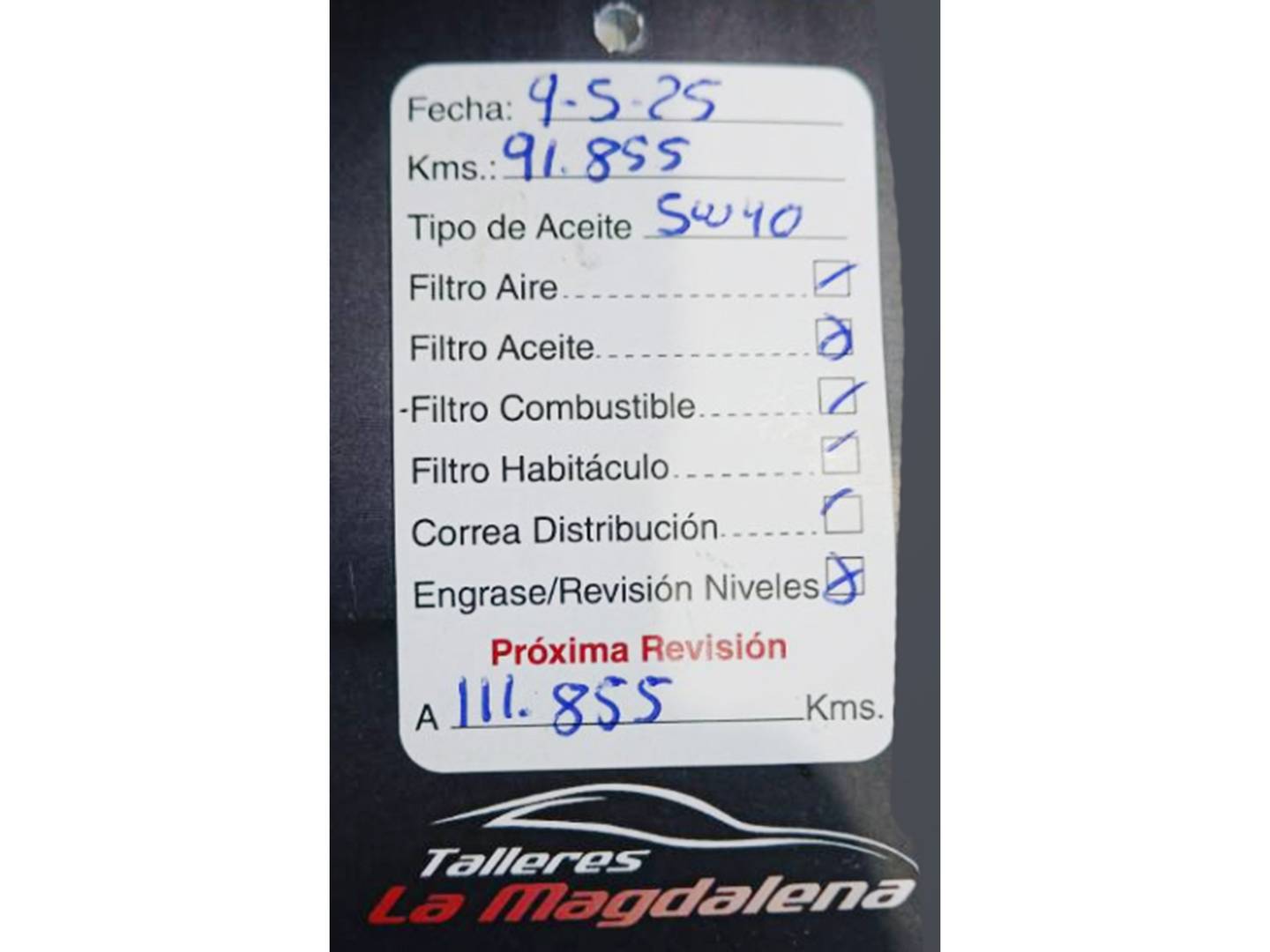 Foto del mantenimiento del Citroën Berlingo Citroën Berlingo BlueHDi 100 S&S Talla M Shine (102 CV)