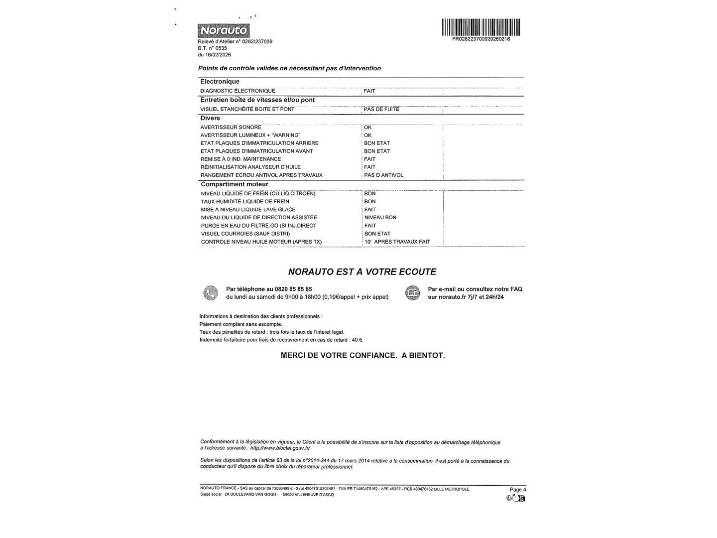 Foto del mantenimiento del Dacia Sandero Dacia Sandero Laureate dCi (90 CV)