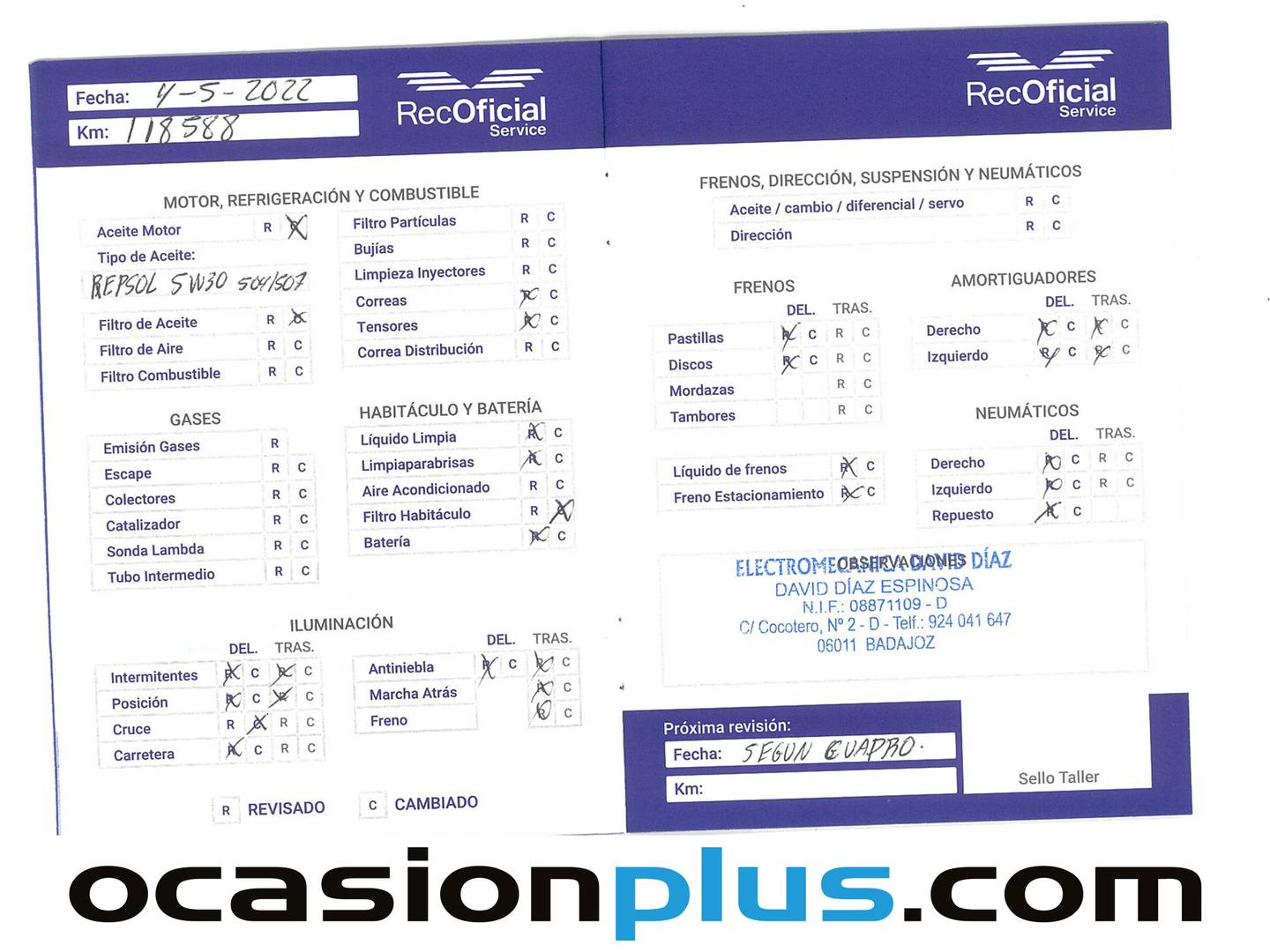 Foto del mantenimiento del Volkswagen Polo Volkswagen Polo Advance 1.4 TDI (75 CV)