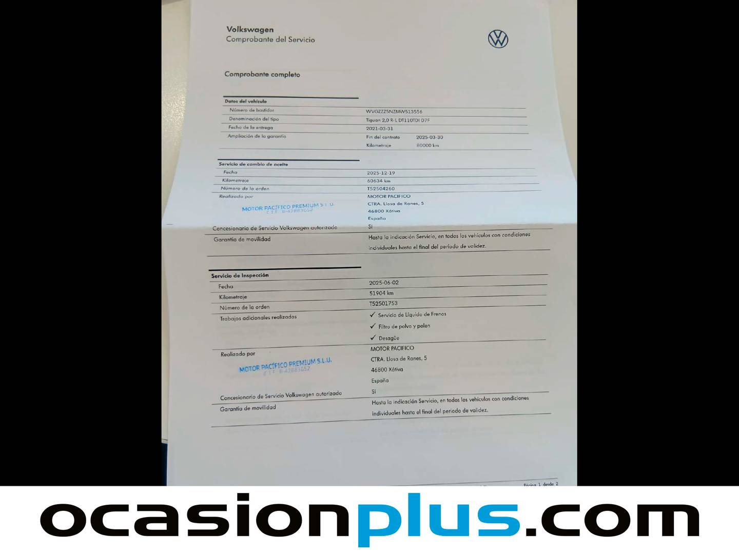 Foto del mantenimiento del Volkswagen Tiguan Volkswagen Tiguan R-Line 2.0 TDI (150 CV) DSG