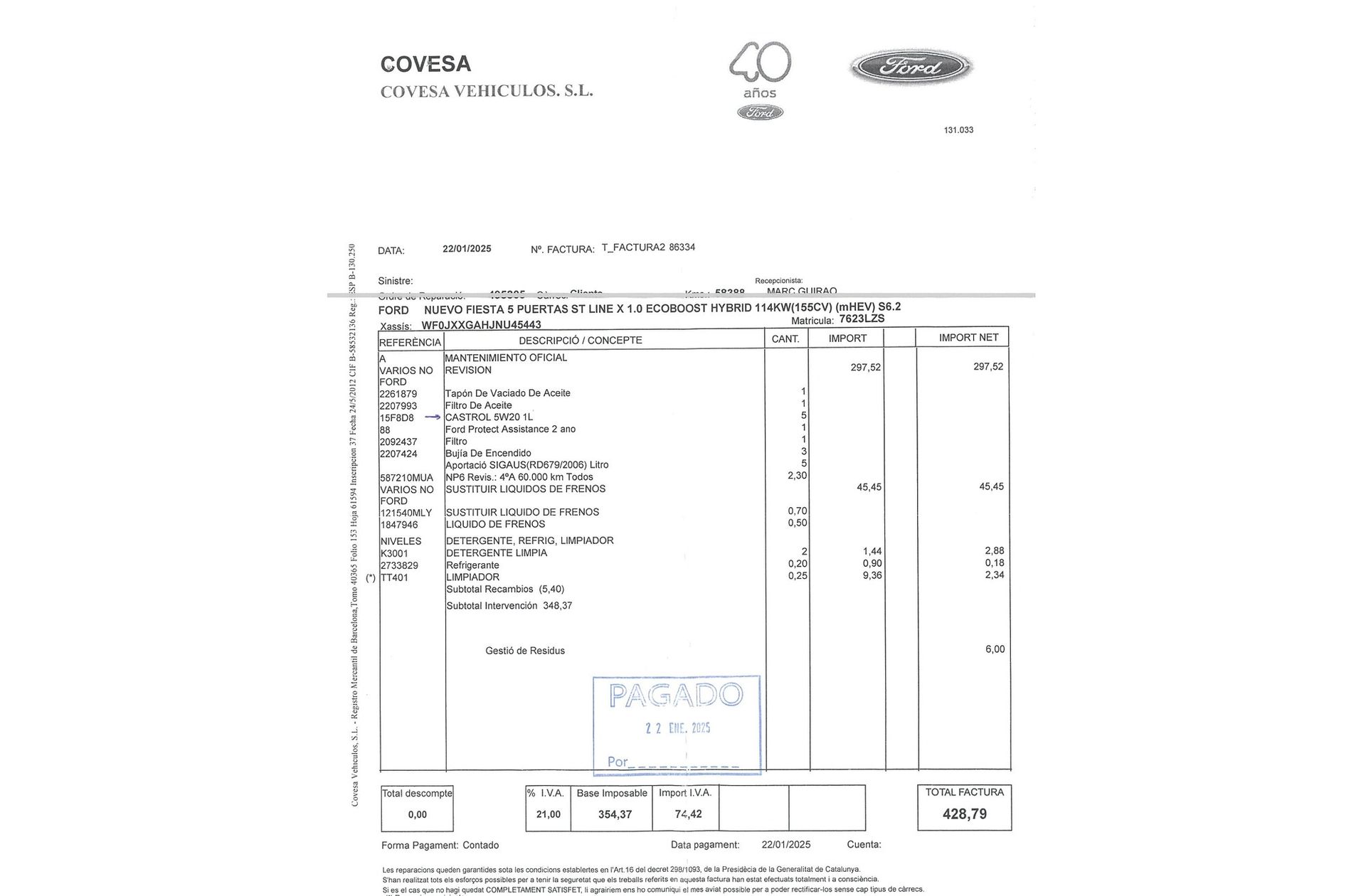 Ford Fiesta 1.0 EcoBoost MHEV ST-Line - foto 23