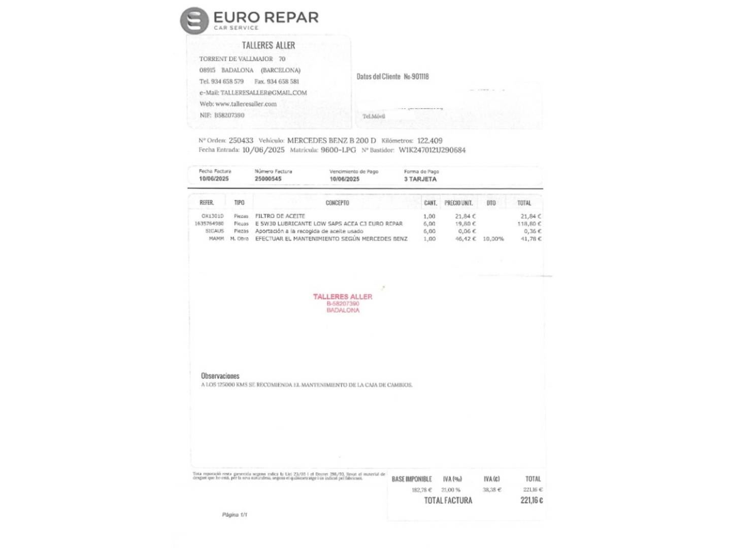 Foto Mercedes Clase B Mercedes-Benz Clase B 200 d (150 CV) PACK AMG