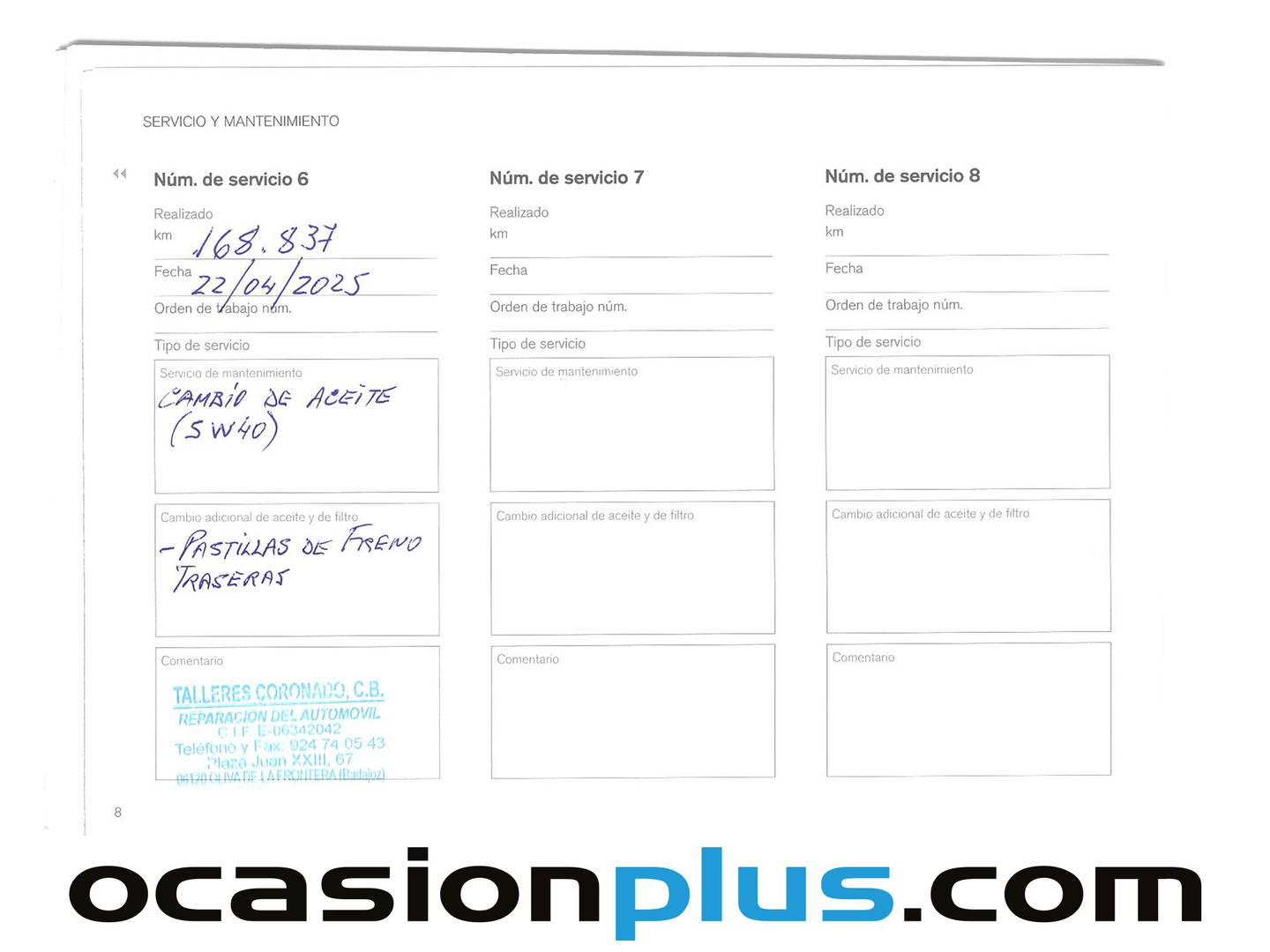 Foto del mantenimiento del Volvo V40 Volvo V40 D2 Kinetic Auto (120 CV)