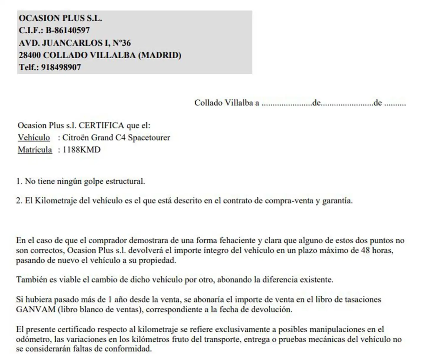 Certificado