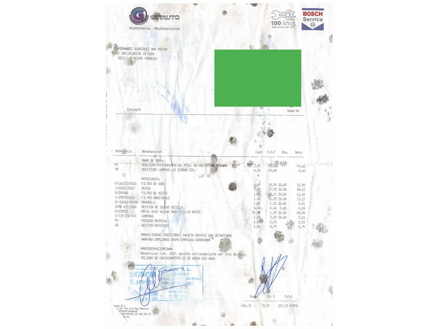 Foto del mantenimiento del Dacia Sandero Dacia Sandero Stepway TCe (90 CV)