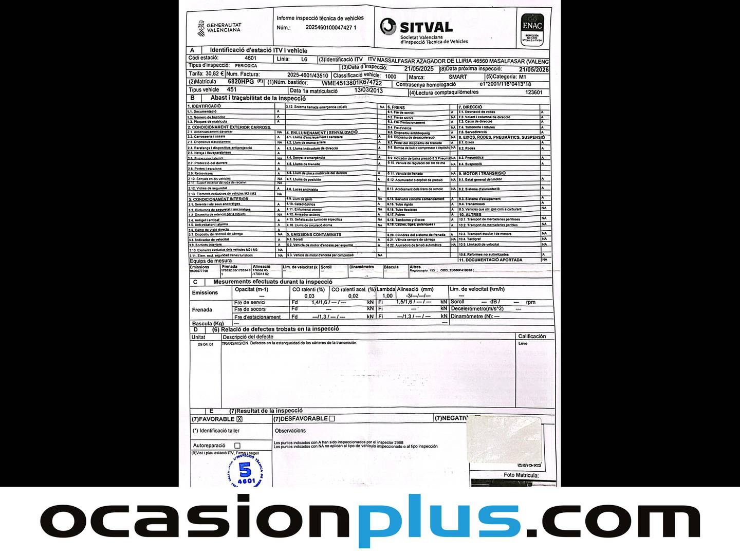 Smart fortwo Smart ForTwo Coupe 52 mhd Passion (71 CV) de segunda mano