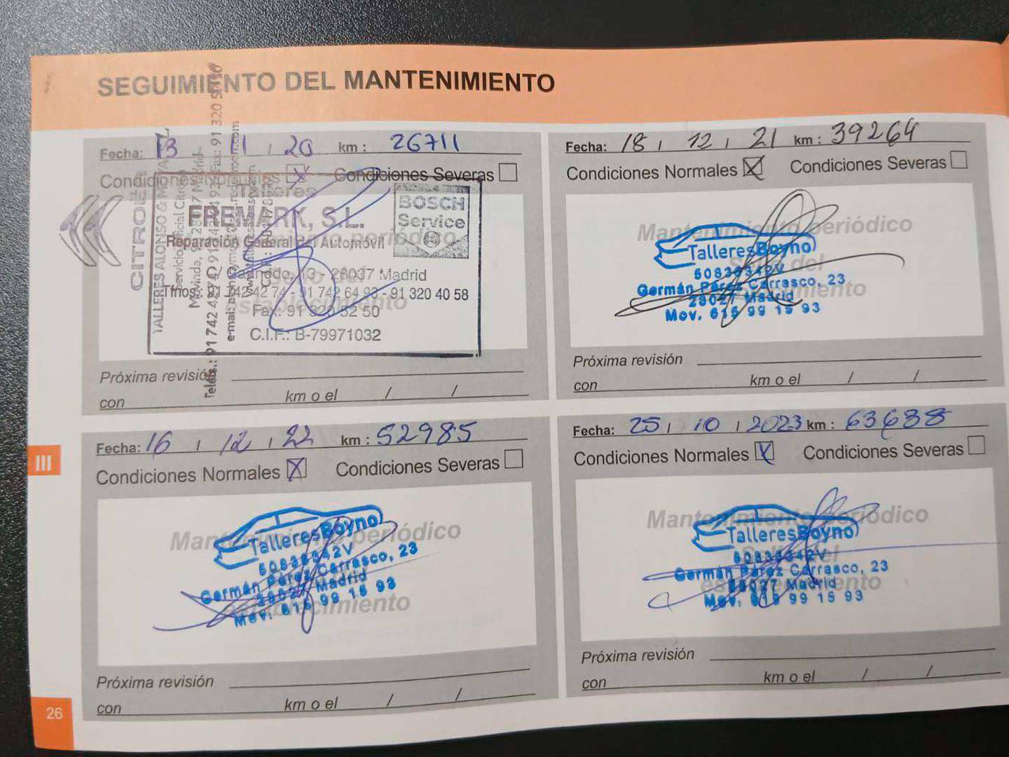 Foto del mantenimiento del Citroën C3 Citroën C3 PureTech 110 S&S Feel EAT6 (110 CV)