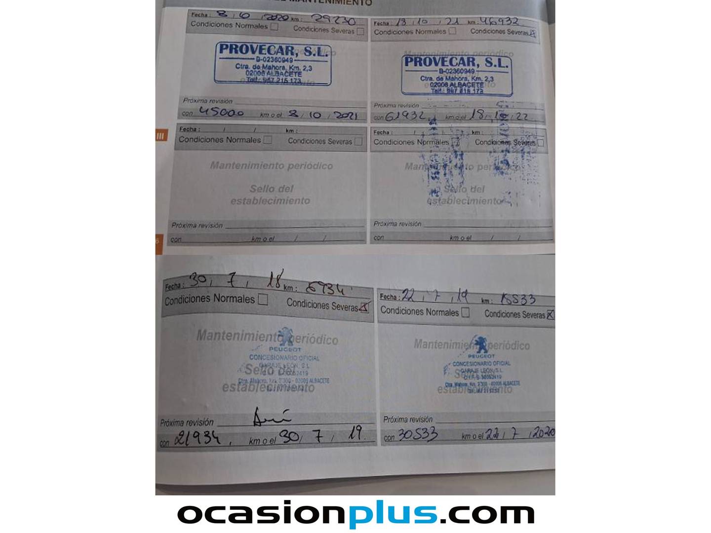 Foto del mantenimiento del Peugeot 308 Peugeot 308 SW SW PureTech 130 S&S Style (130 CV)