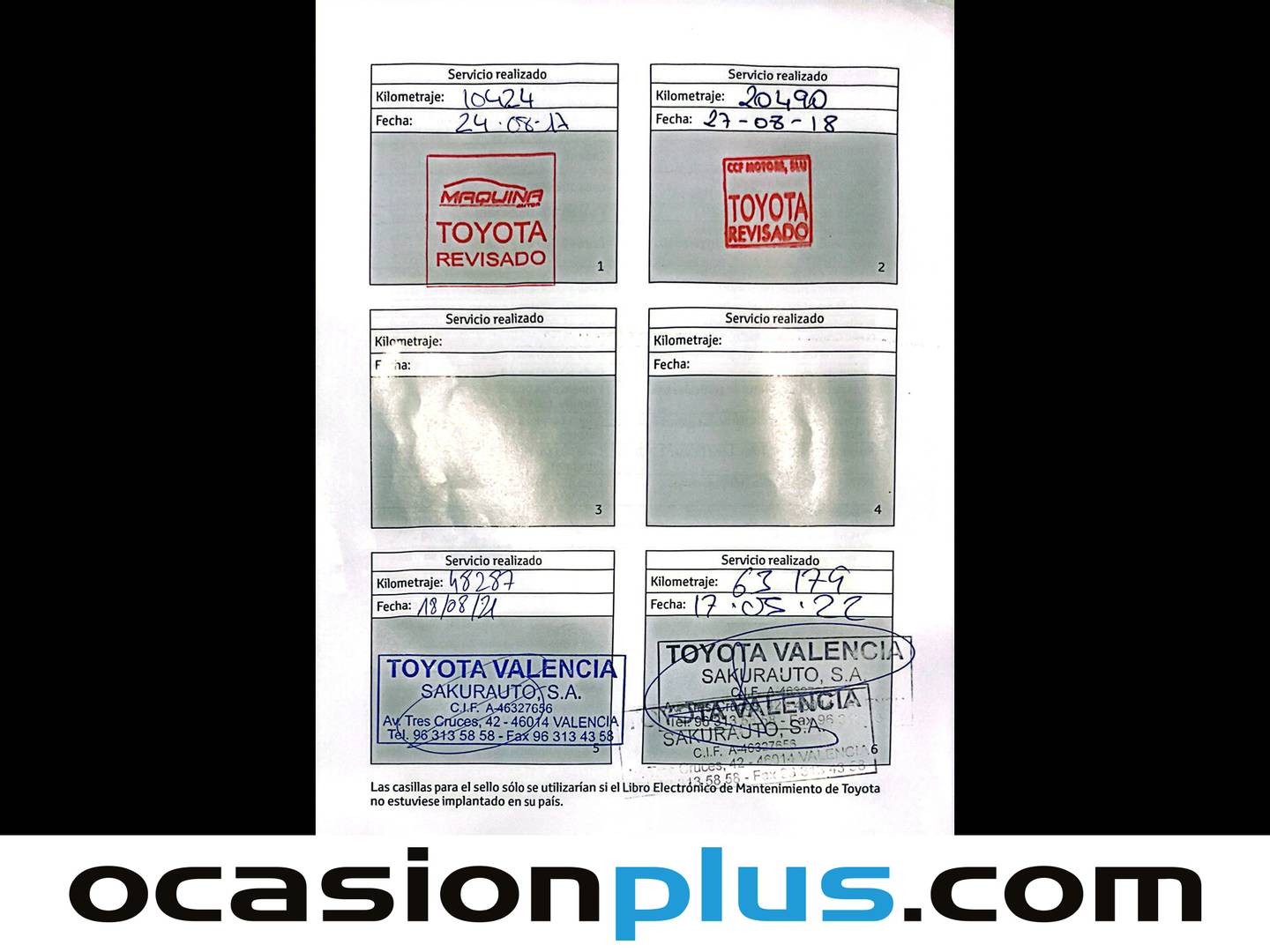 Foto del mantenimiento del Toyota Auris Toyota Auris 140H Touring Sports Active (136 CV)