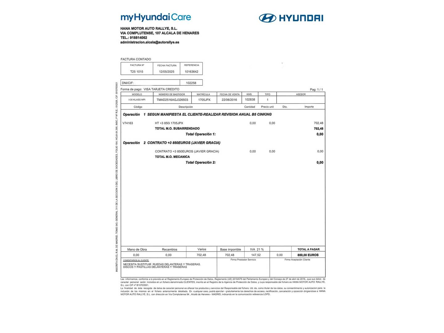 Foto Hyundai i30 Hyundai i30 1.4 MPI BlueDrive Klass (100 CV)