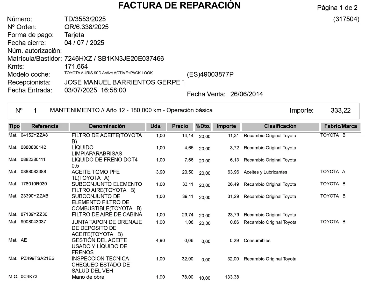 Mantenimiento