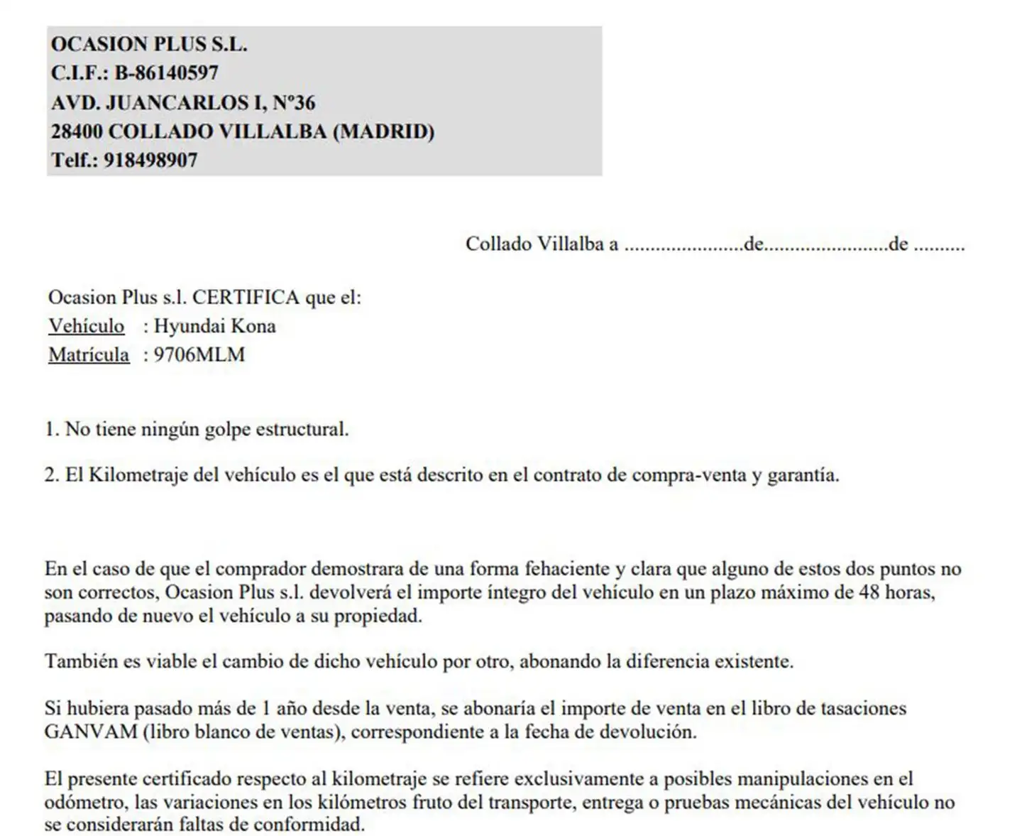 Certificado