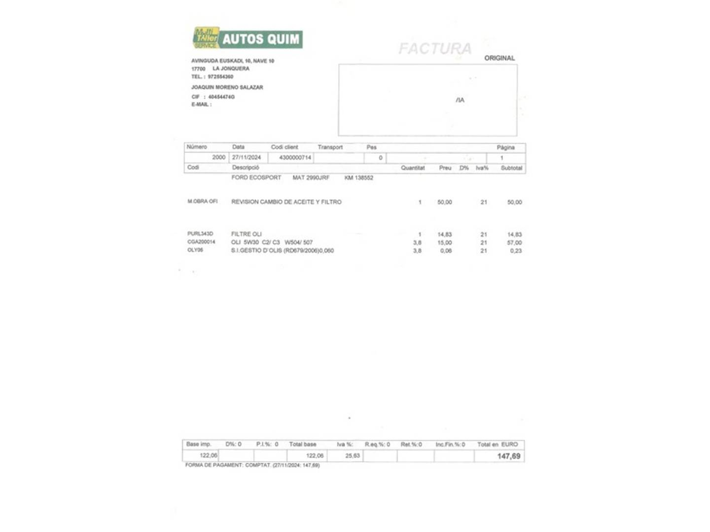 Foto Ford EcoSport Ford EcoSport 1.5 TDCi Titanium  (95 CV)