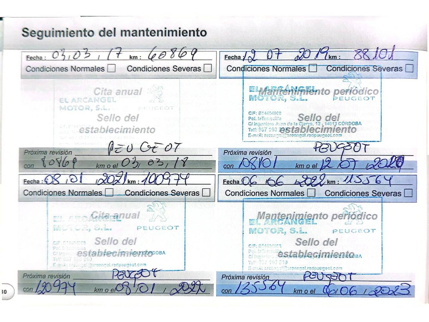 Foto del mantenimiento del Peugeot 207 Peugeot 207 1.4 HDI Business Line FAP (70 CV)