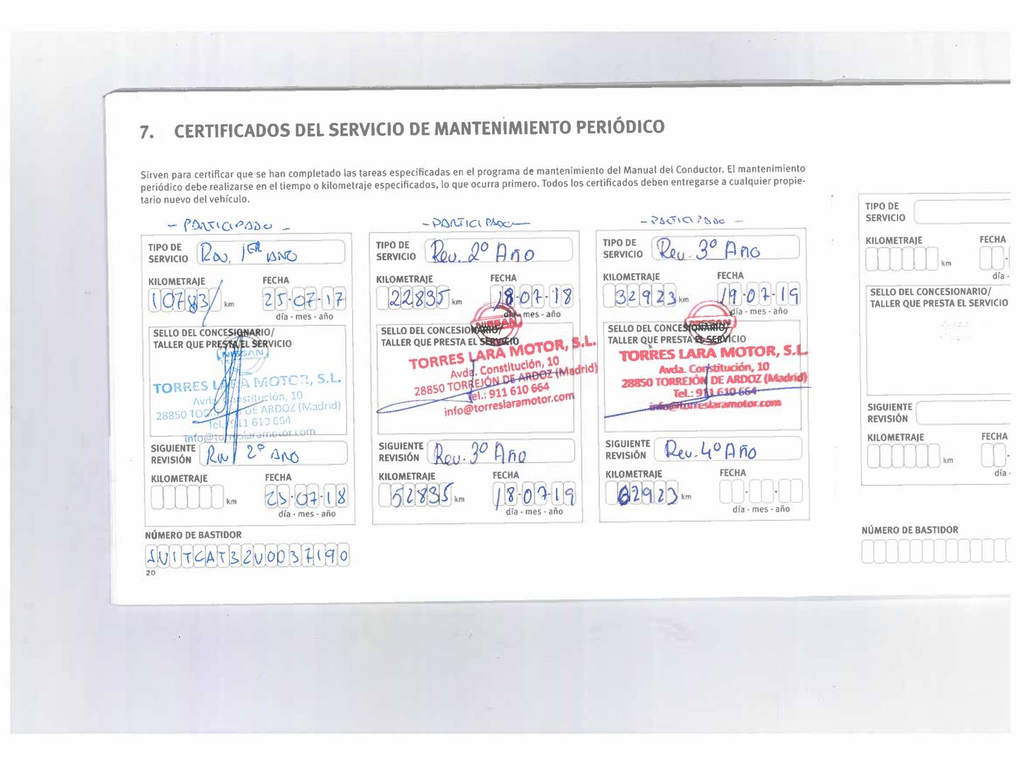 Foto del mantenimiento del Nissan X-TRAIL Nissan X-Trail 1.6 dCi Tekna Xtronic (130 CV)