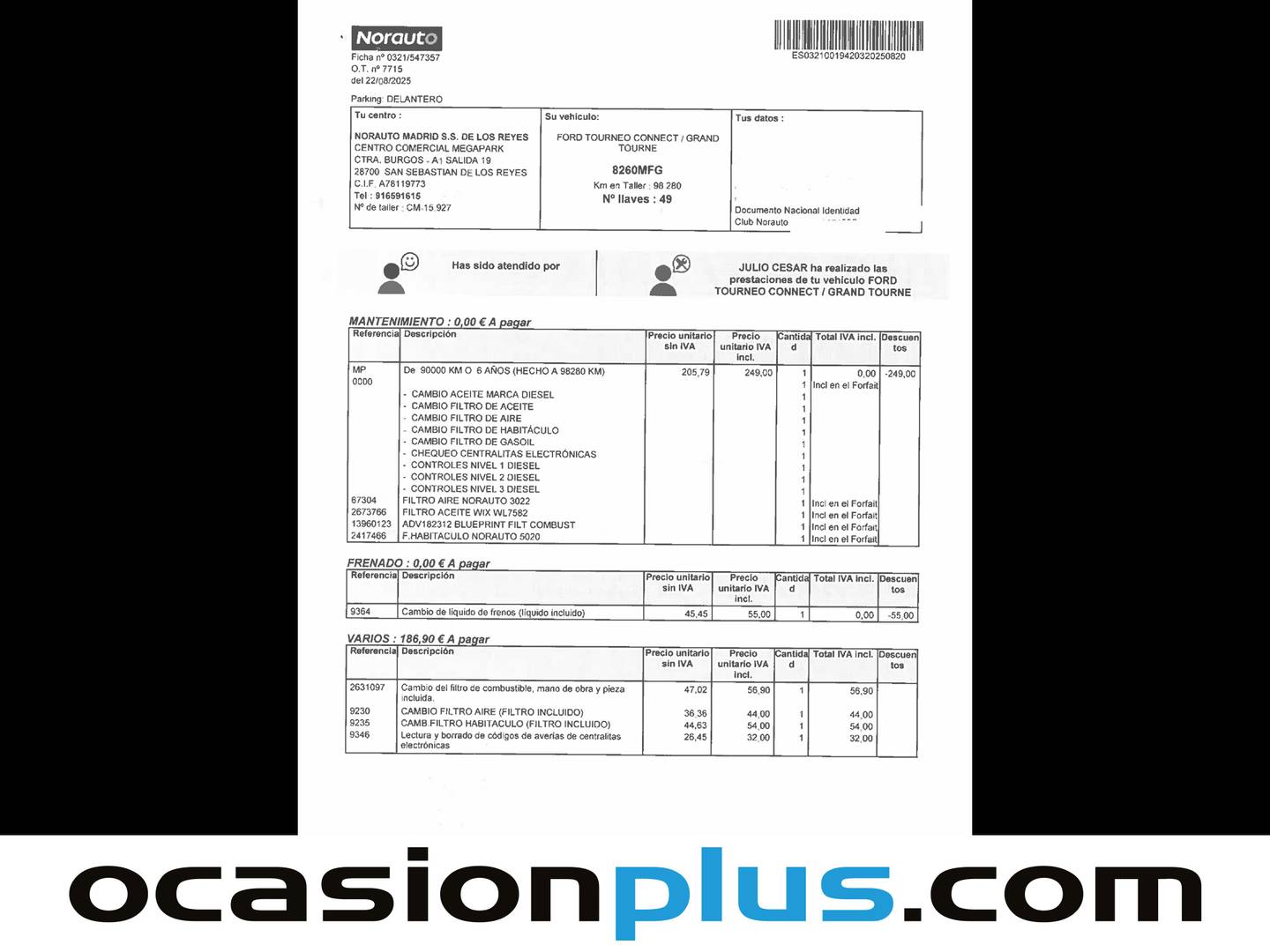 Foto Ford Tourneo Connect Ford Tourneo Connect 2.0 Ecoblue Active (122 CV)