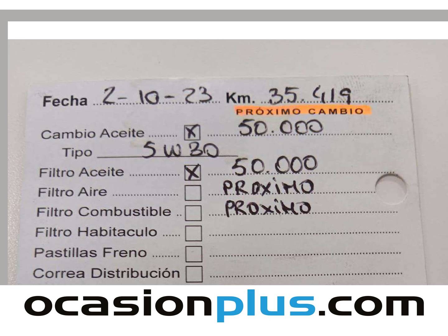 Foto del mantenimiento del Seat Ibiza Seat Ibiza 1.0 MPI Style (80 CV)
