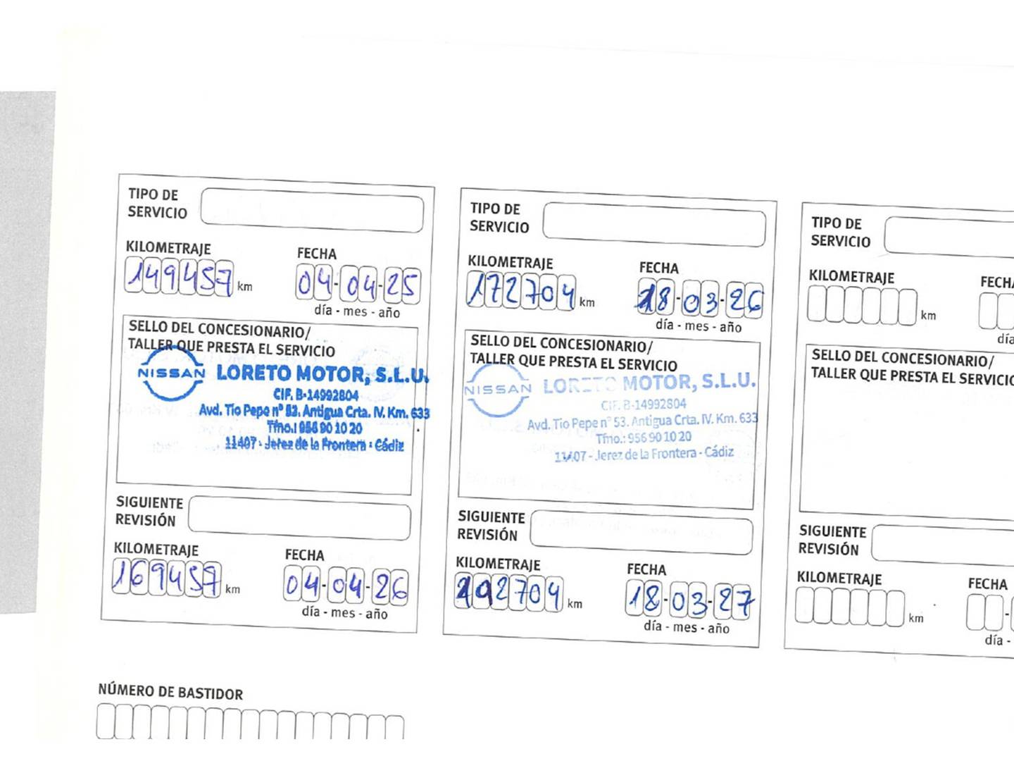Foto del mantenimiento del Nissan X-TRAIL Nissan X-Trail dCi 150 N-Connecta 4x2 (150 CV)