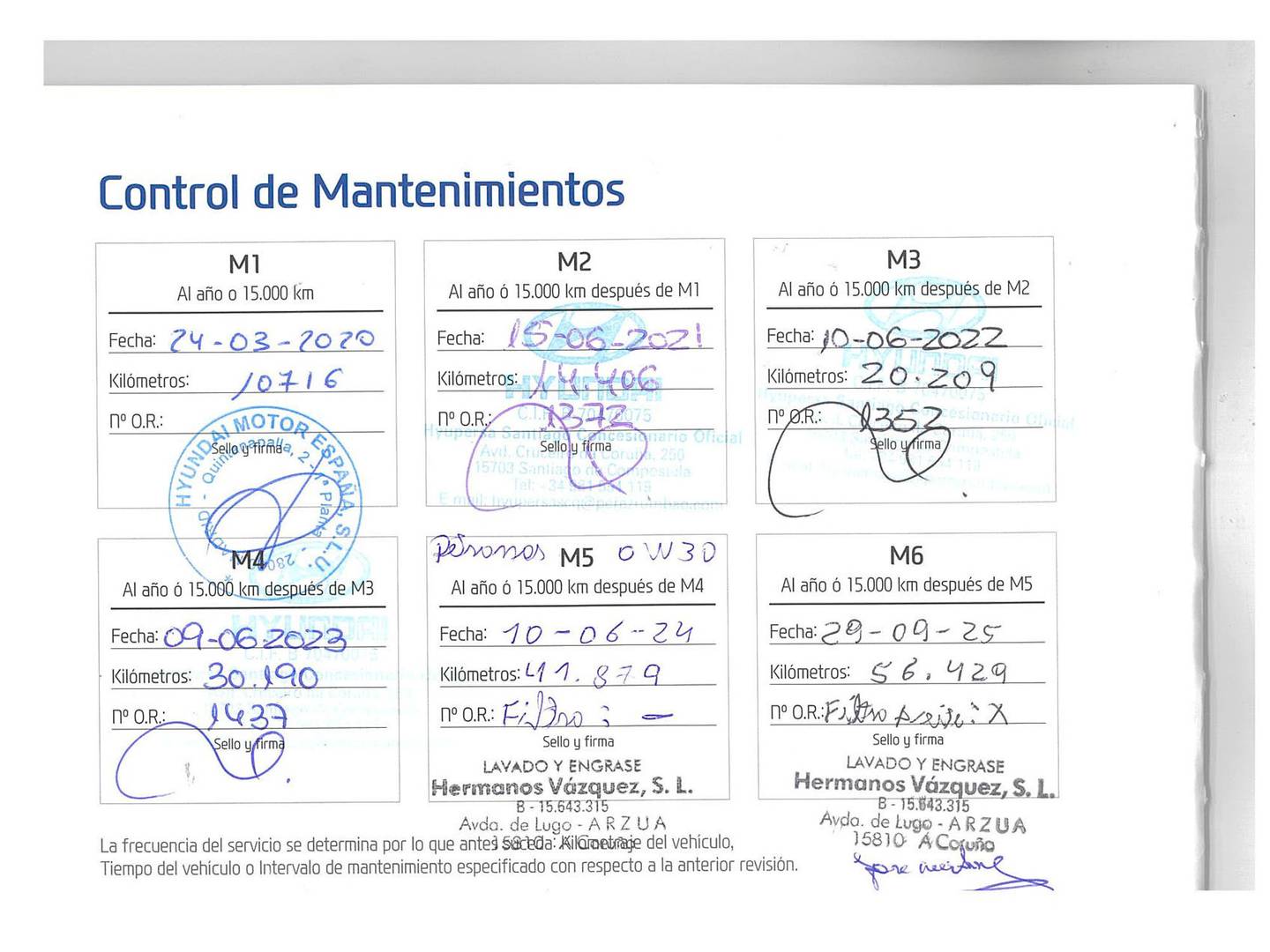 Foto del mantenimiento del Hyundai Kona Hyundai Kona 1.0 TGDI Klass 4x2 (120 CV)