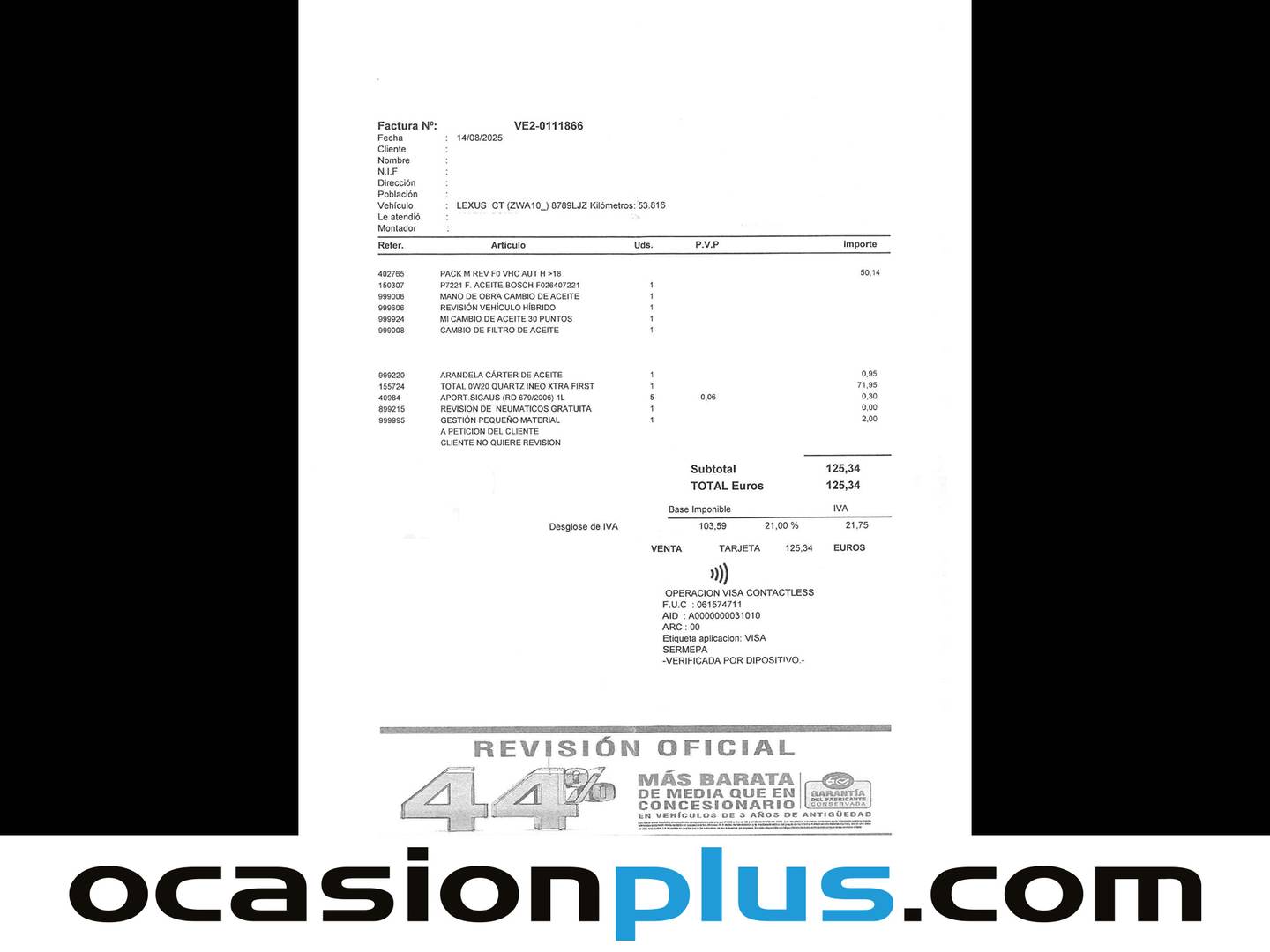 Foto Lexus CT Lexus CT 200h Business (136 CV)