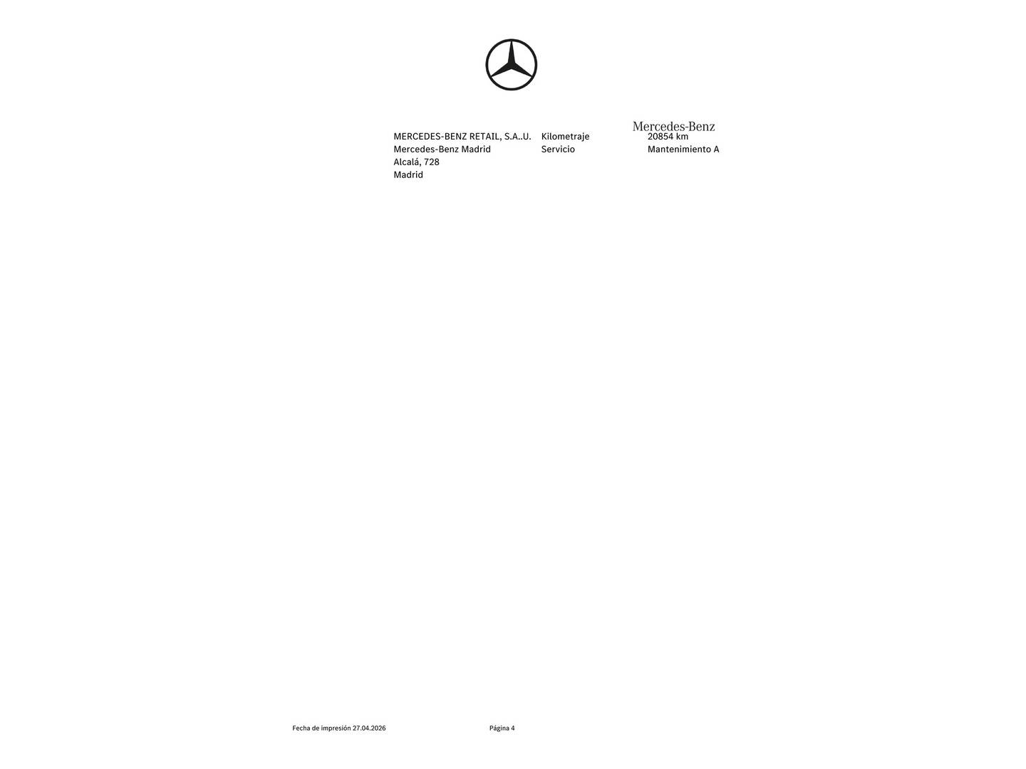 Foto del mantenimiento del Mercedes Clase E Mercedes Clase E 220 d Estate All-Terrain 4Matic (194 CV)