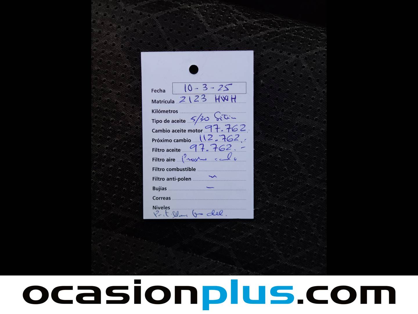 Foto del mantenimiento del Peugeot 3008 Peugeot 3008 1.6 THP Allure (156 CV)