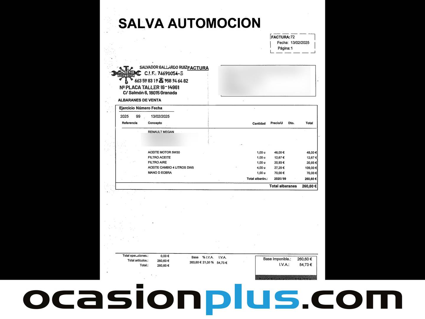 Foto del mantenimiento del Renault Mégane Renault Megane Sport Tourer Bose Energy dCi (130 CV)
