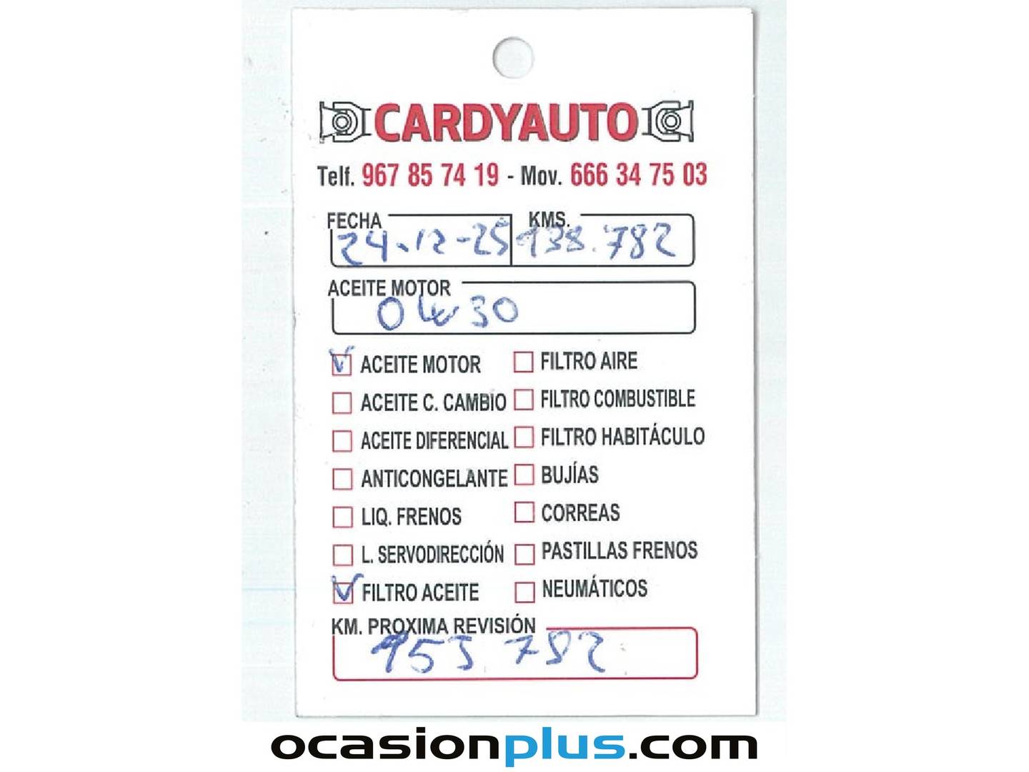 Foto del mantenimiento del Hyundai i30 Hyundai i30 1.6 CRDI Klass (95 CV)