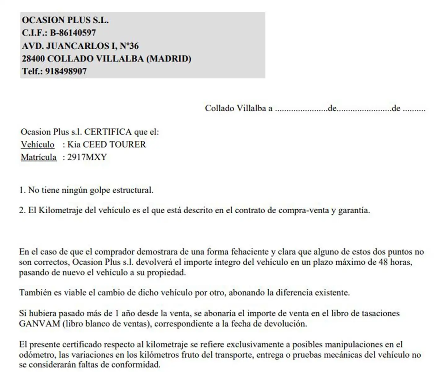 Certificado