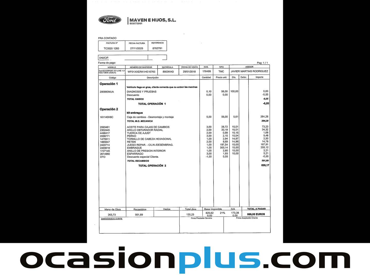 Foto Ford EcoSport Ford EcoSport 1.5 TDCi S&S ST Line (100 CV)