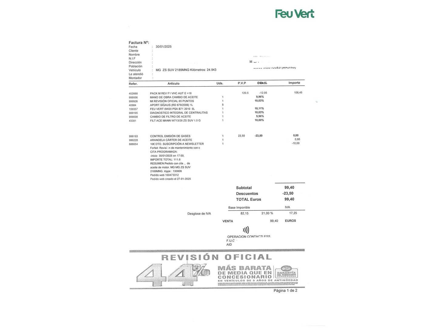 Foto MG ZS MG ZS 1.5 Comfort (106 CV)