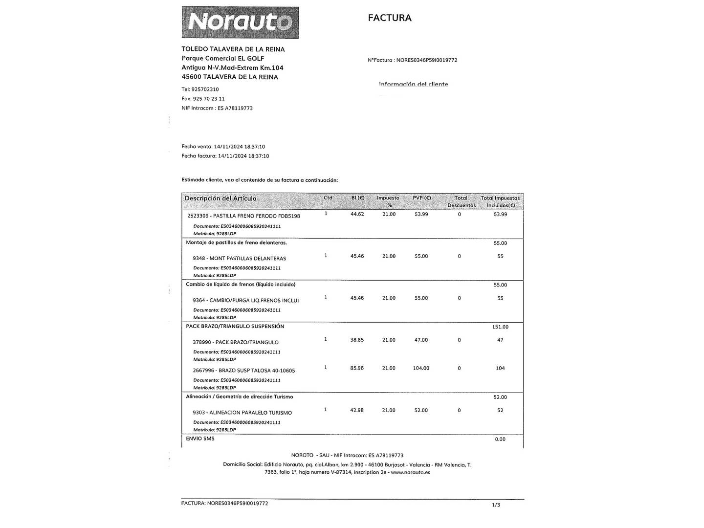 Foto del mantenimiento del Renault Espace Renault Espace Limited Blue dCi EDC (160 CV) 7 plazas