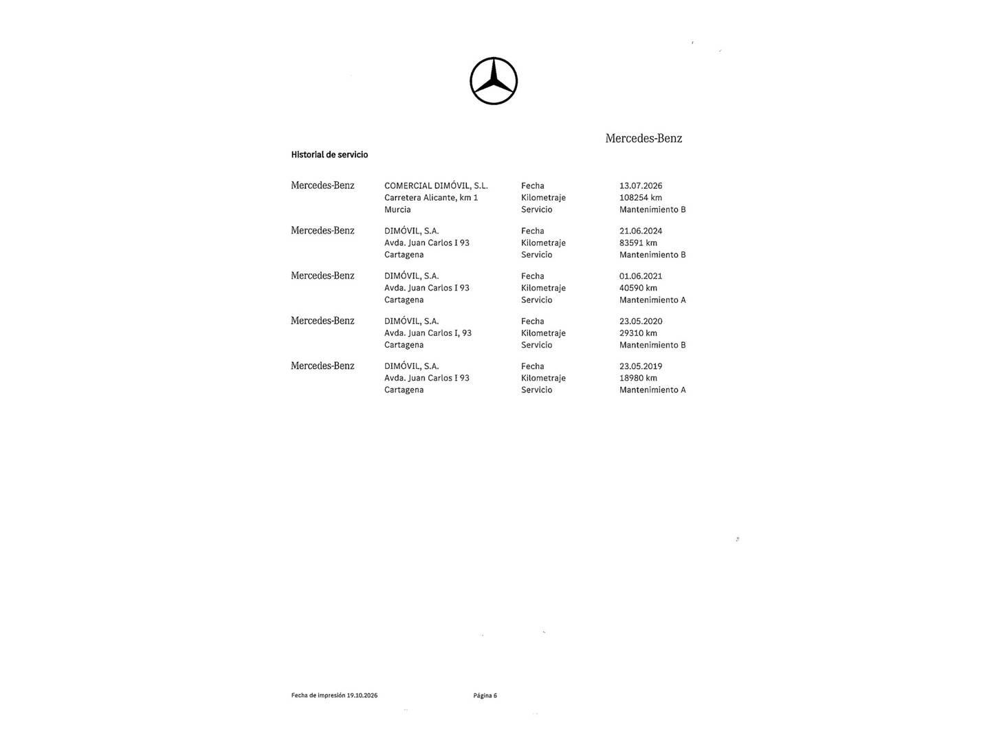 Foto del mantenimiento del Mercedes Clase S Mercedes Clase S 350 d (286 CV) Pack AMG