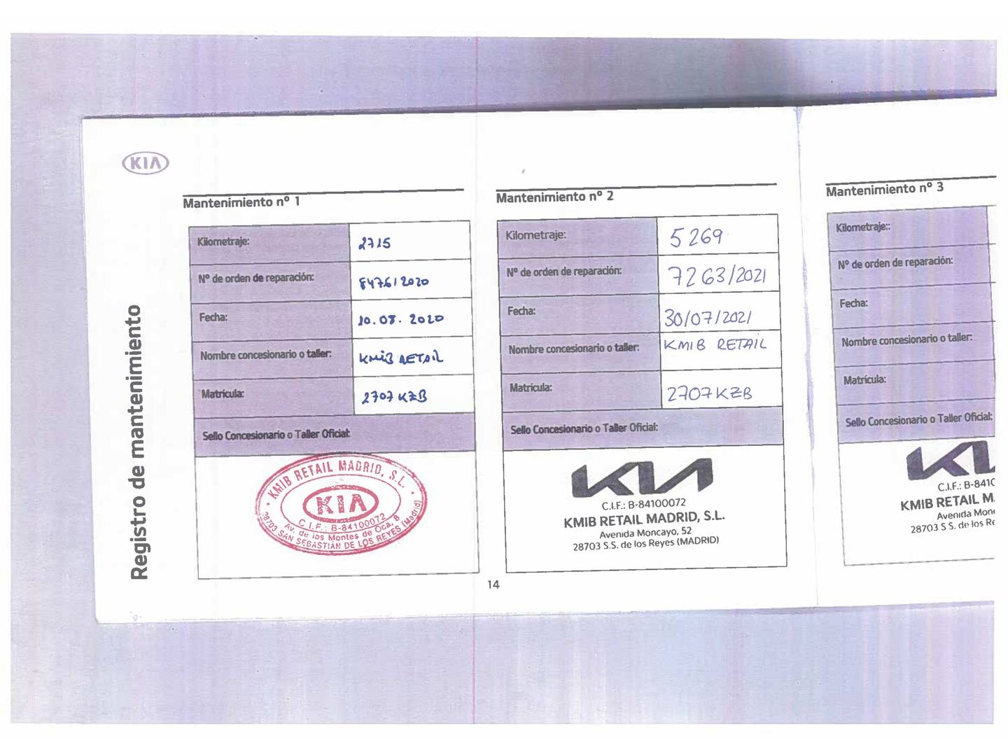 Foto del mantenimiento del KIA Stonic KIA Stonic 1.0 T-GDi Drive (120 CV)
