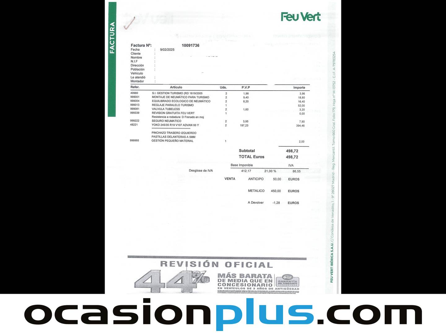 Foto del mantenimiento del Renault Mégane Renault Megane RS Trophy TCe (300 CV) EDC GPF