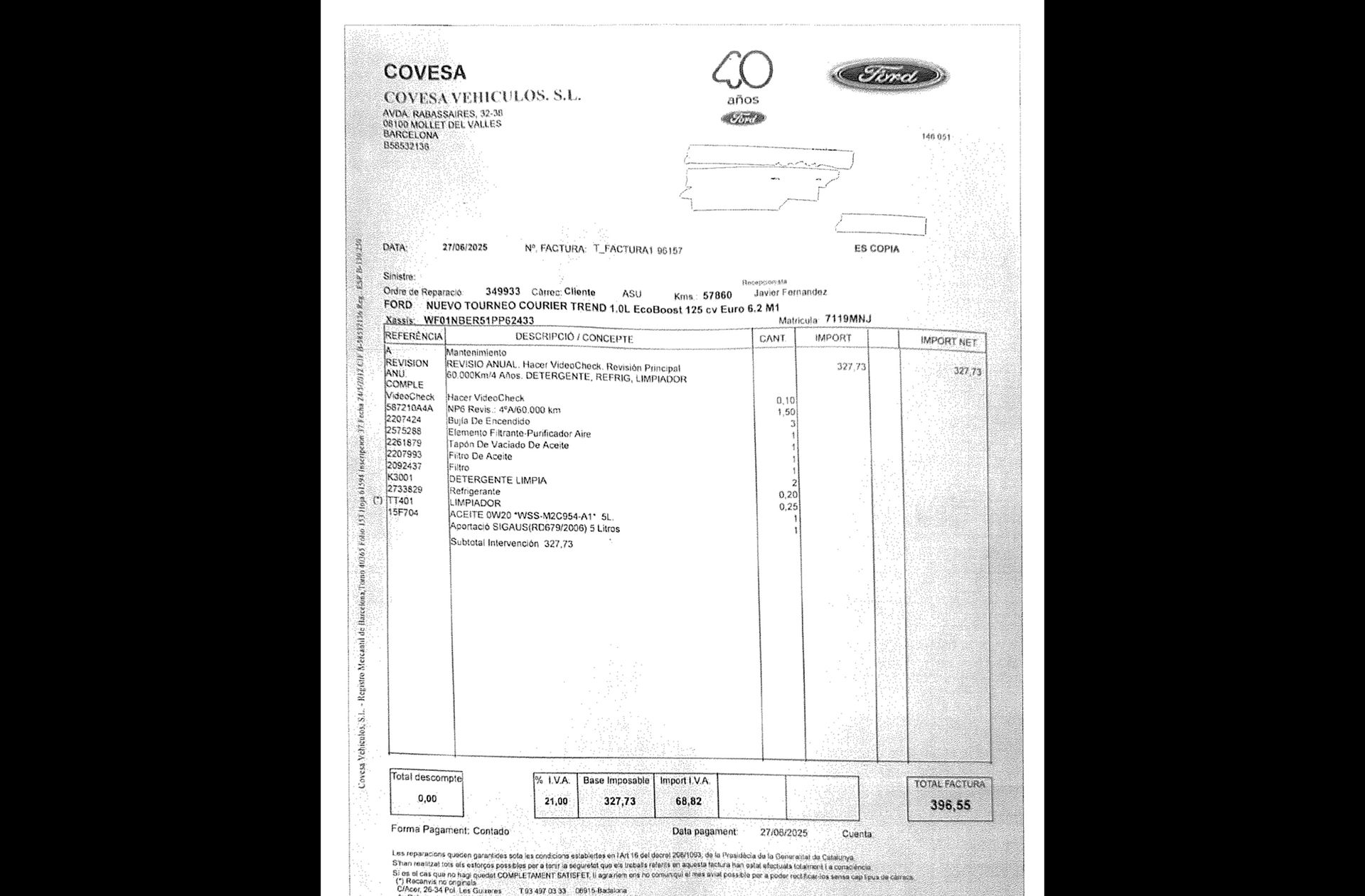Ford Tourneo Courier 1.0 EcoBoost Trend - foto 19